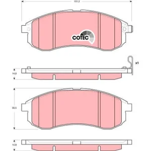 Wyjątkowa oferta KLOCKI HAM. MITSUBISHI P. L200 96-07 Z CZUJNIKIEM