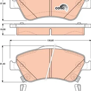 Wysoka jakość KLOCKI HAM. TOYOTA P. AURIS 06- ANGLIK