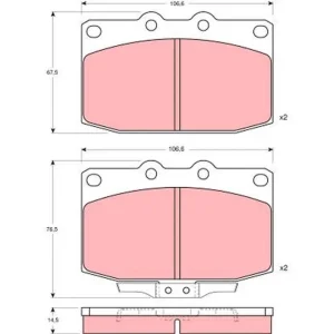 Wyjątkowa oferta KLOCKI HAM. MAZDA RX 7 II (FC),RX 7 II CONVERTIBLE