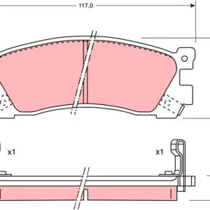 Wysoka jakość KLOCKI HAM. MAZDA 929 III (HC),XEDOS 9 (TA)