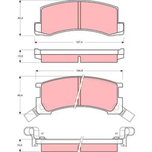 Wyprzedaż KLOCKI HAM. TOYOTA CELICA (TA60, RA40, RA6_),CELICA COUPE (R