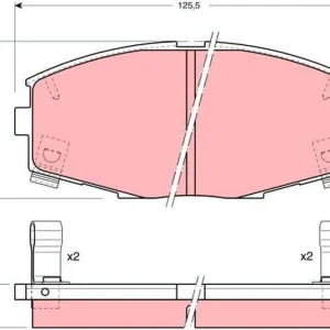 Dostępne od ręki KLOCKI HAM. TOYOTA P. SUPRA 3,0 86-93