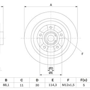 Do wyczerpania zapasów TARCZA HAM. RENAULT T. GRAND SCENIC 09-16 Z ŁOŻYSKIEM ABS