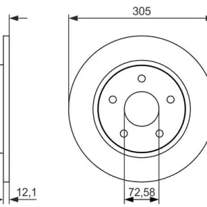 Hit sprzedaży TARCZA HAM. FIAT T. FREEMONT 11-13