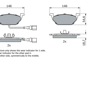 Zamów dziś KLOCKI HAM. VW P. CADDY/GOLF/POLO 03- Z CZUJNIKIEM